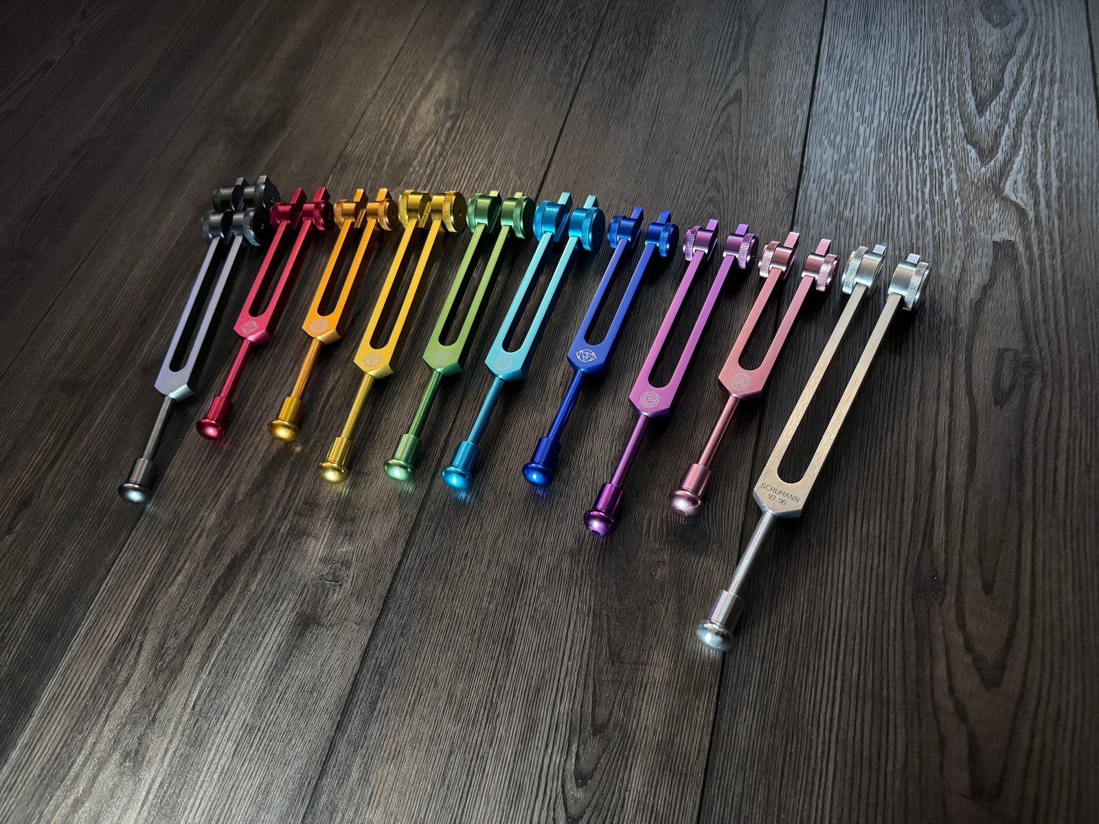 10pc Multicolor Tuning Fork Attenuator Bead Set - Activator Options