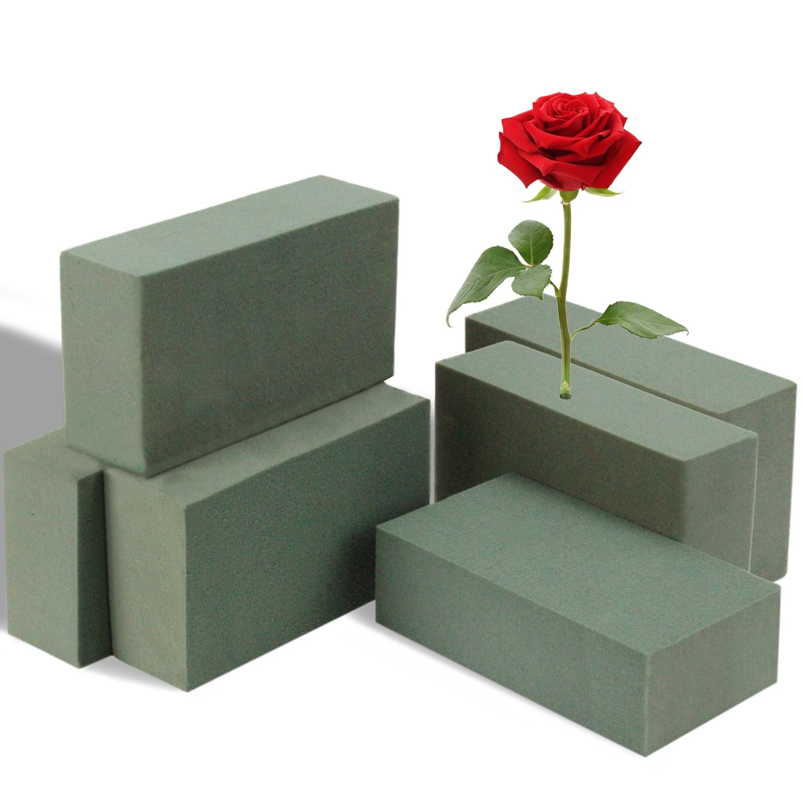 Floral Foam Blocks, 5.5"L x 3.1"W x 1.7"H Dry & Wet Flower Arrangements Decor