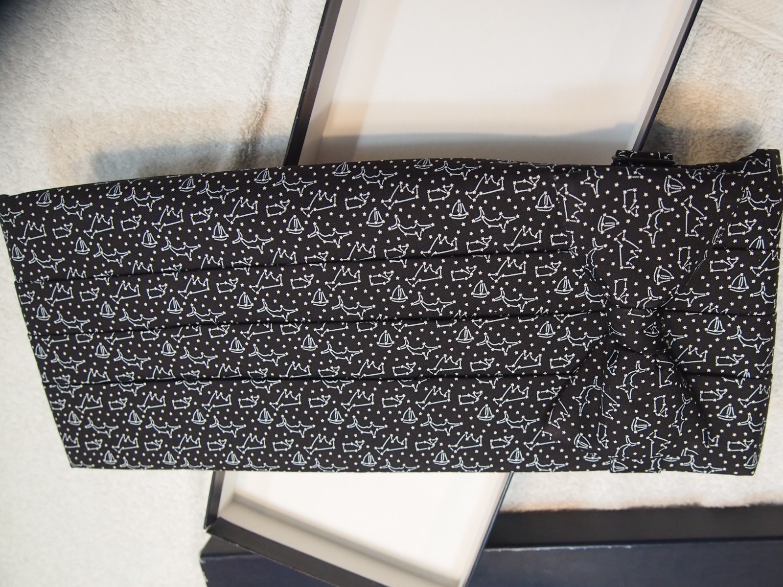 Vineyard Vines Silk Bow Tie & Cummerbund Constellations NWT $110 Made in USA