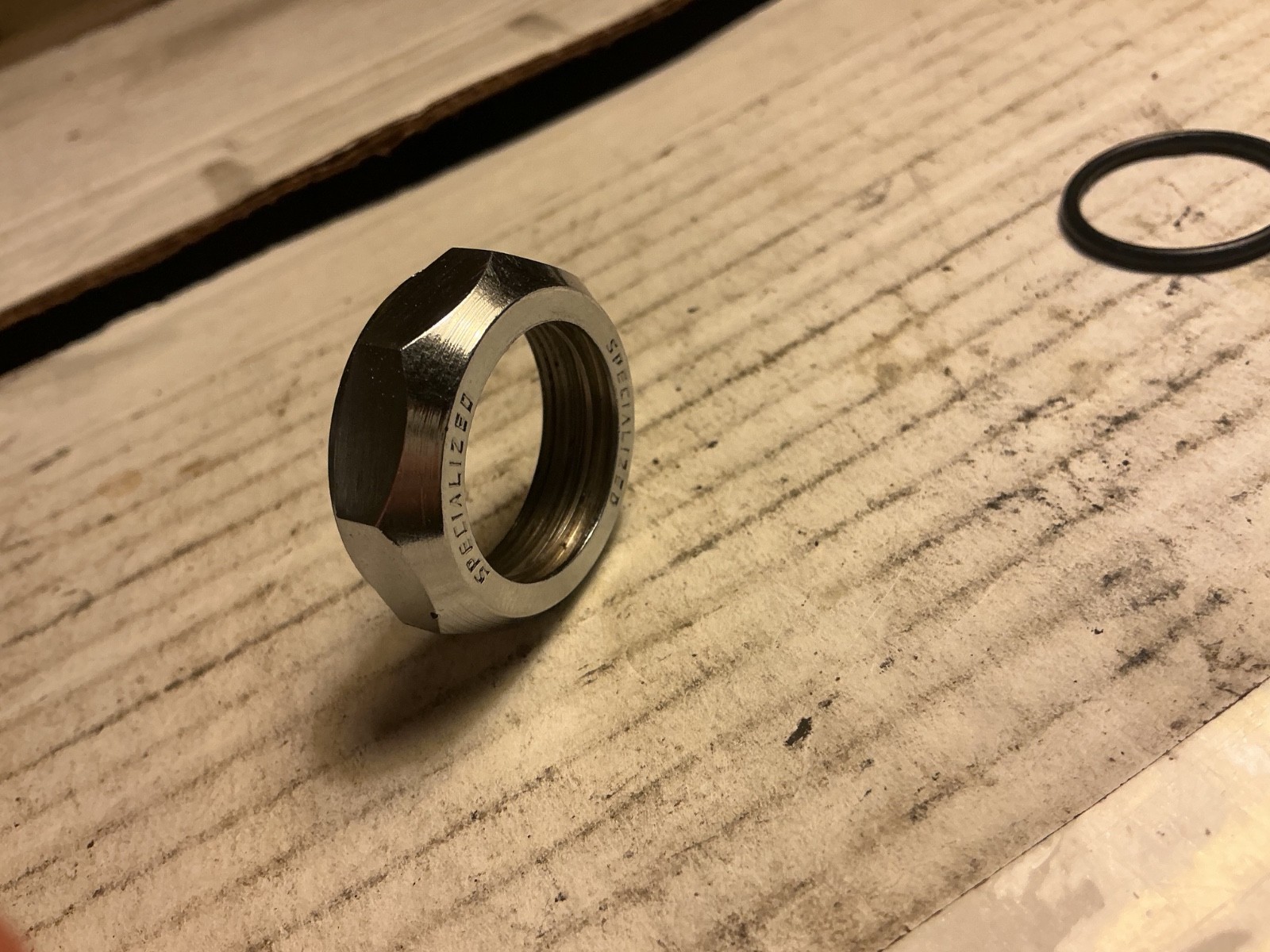 Specialized Bicycle 1" chrome headset locknut