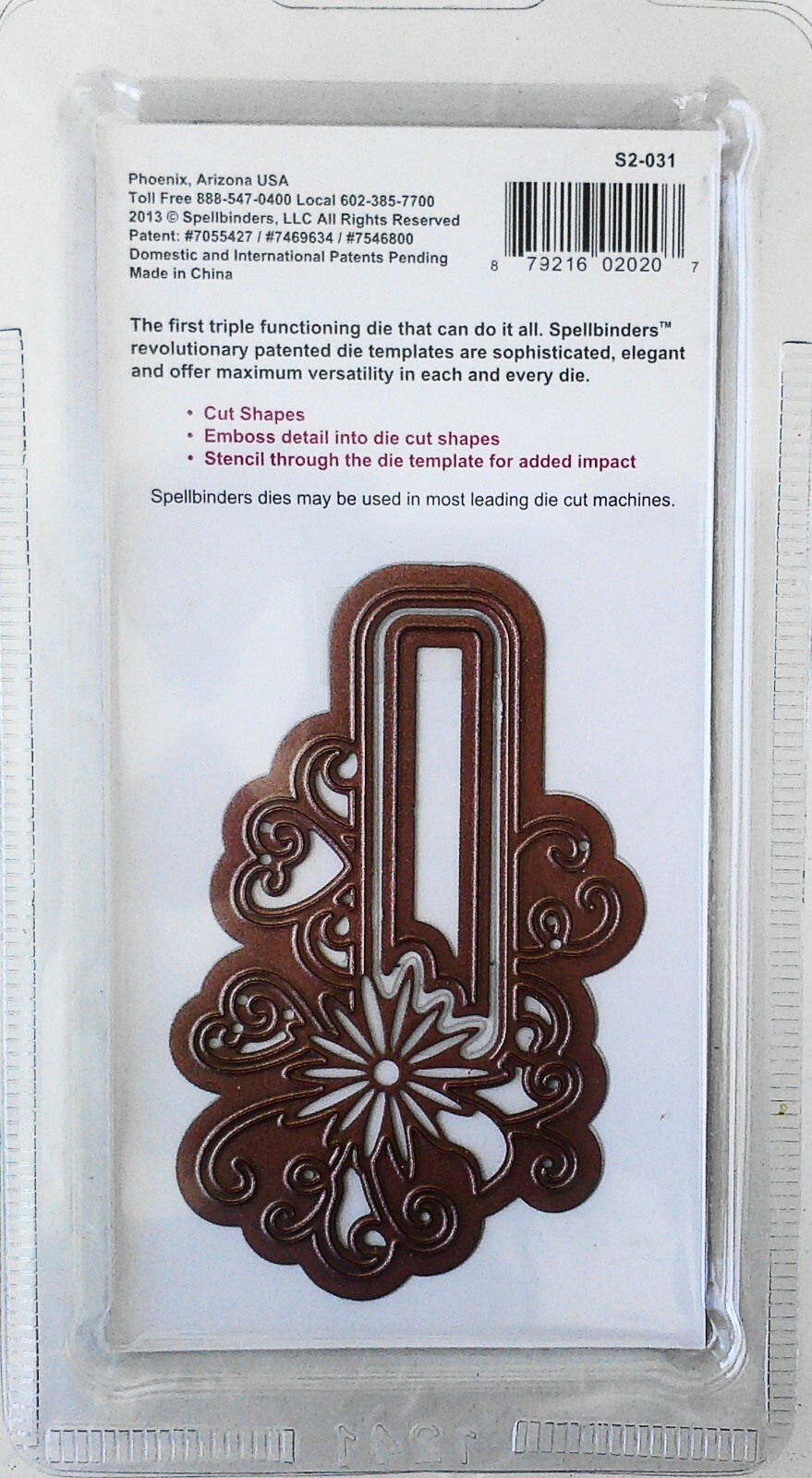 Spellbinders Shapeabilities Ornamental Tags One Cutting Dies Sealed New
