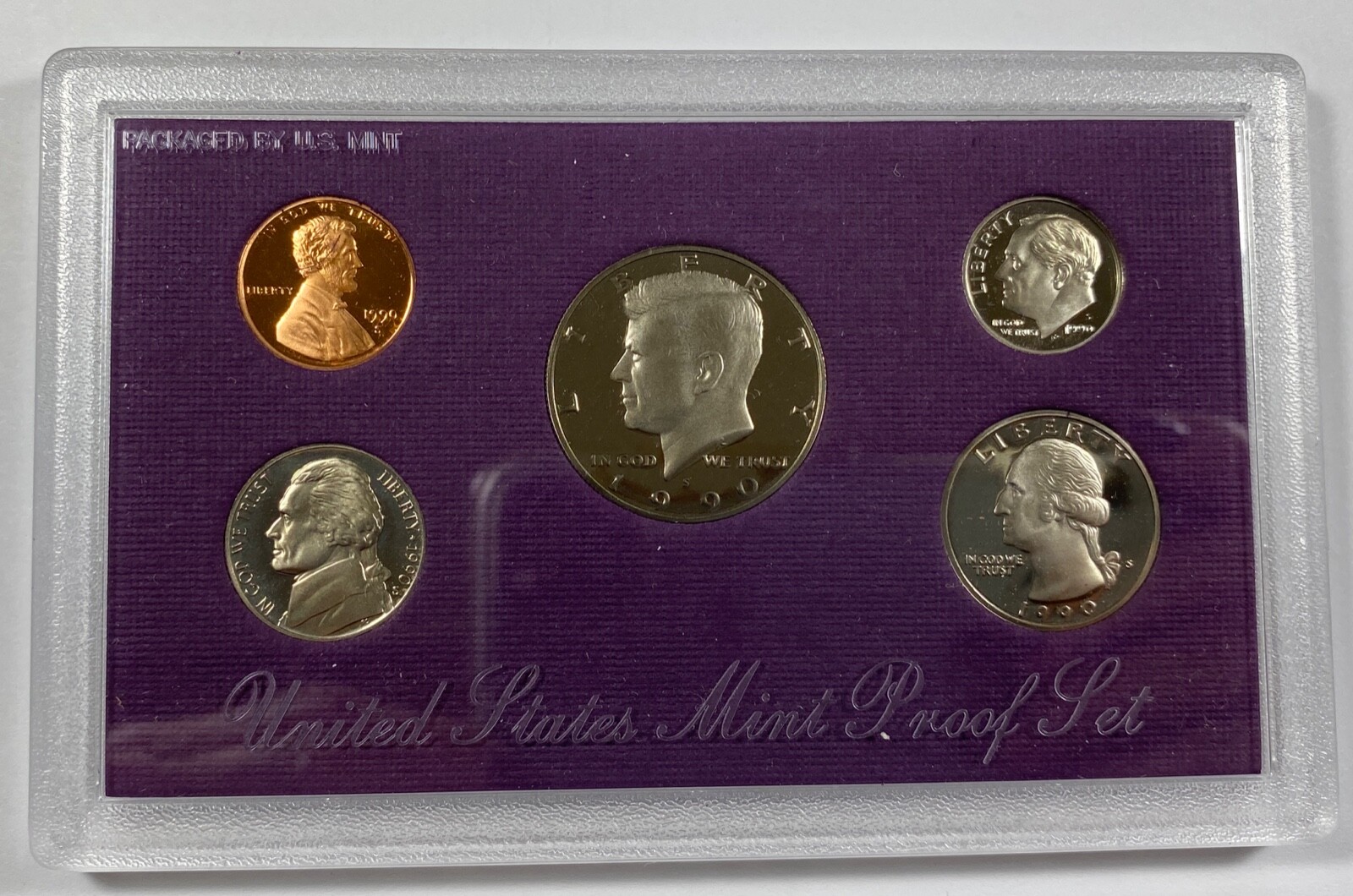 1990 US Proof Set with Box and COA - Free Shipping