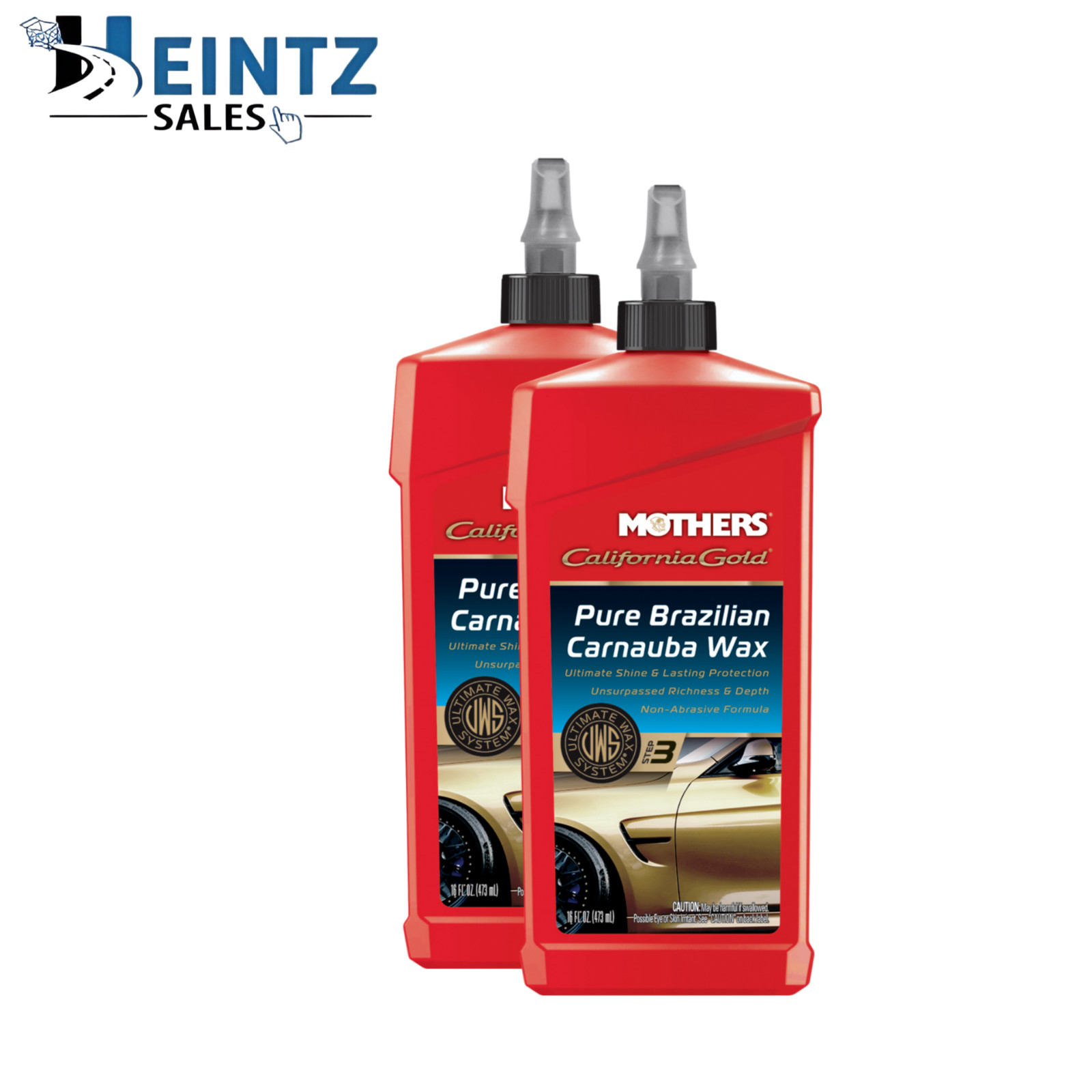 MOTHERS 05750 California Gold Pure Brazilian Carnauba Wax - Protects - 2 PACK