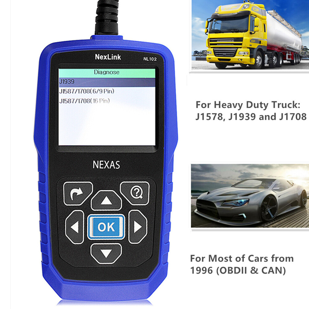 NEXAS NL102 HD HEAVY DUTY DIESEL TRUCK DIAGNOSTIC SCANNER TOOL CODE READER