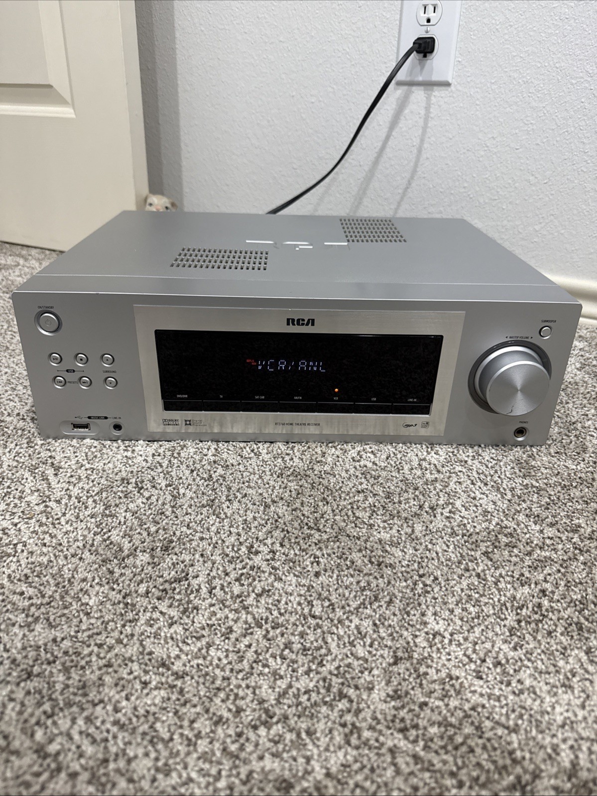 RCA RT2760 Home Theater Stereo System Audio AM/FM AV Receiver TESTED EB-17163