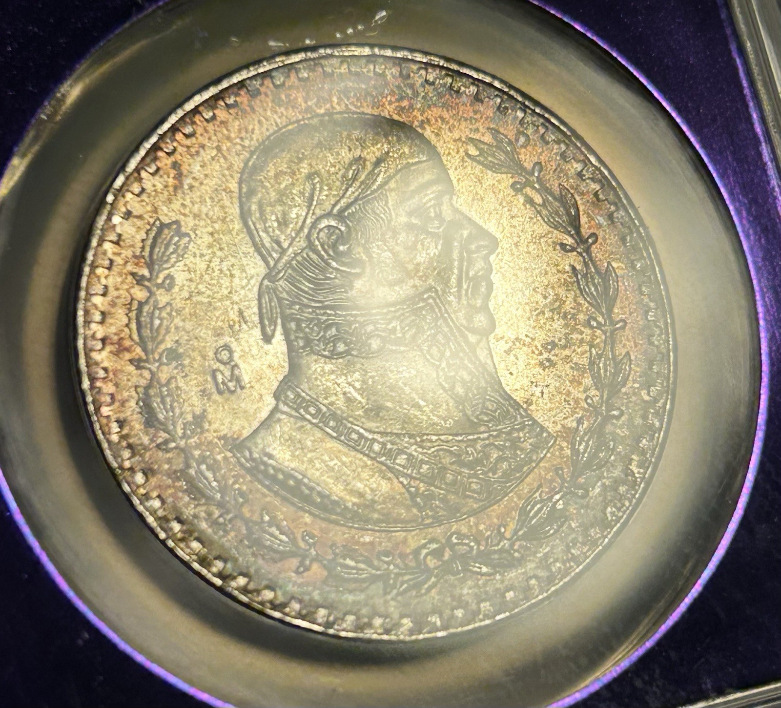 1965 Mexico Silver Peso - NGC MS65 Toned