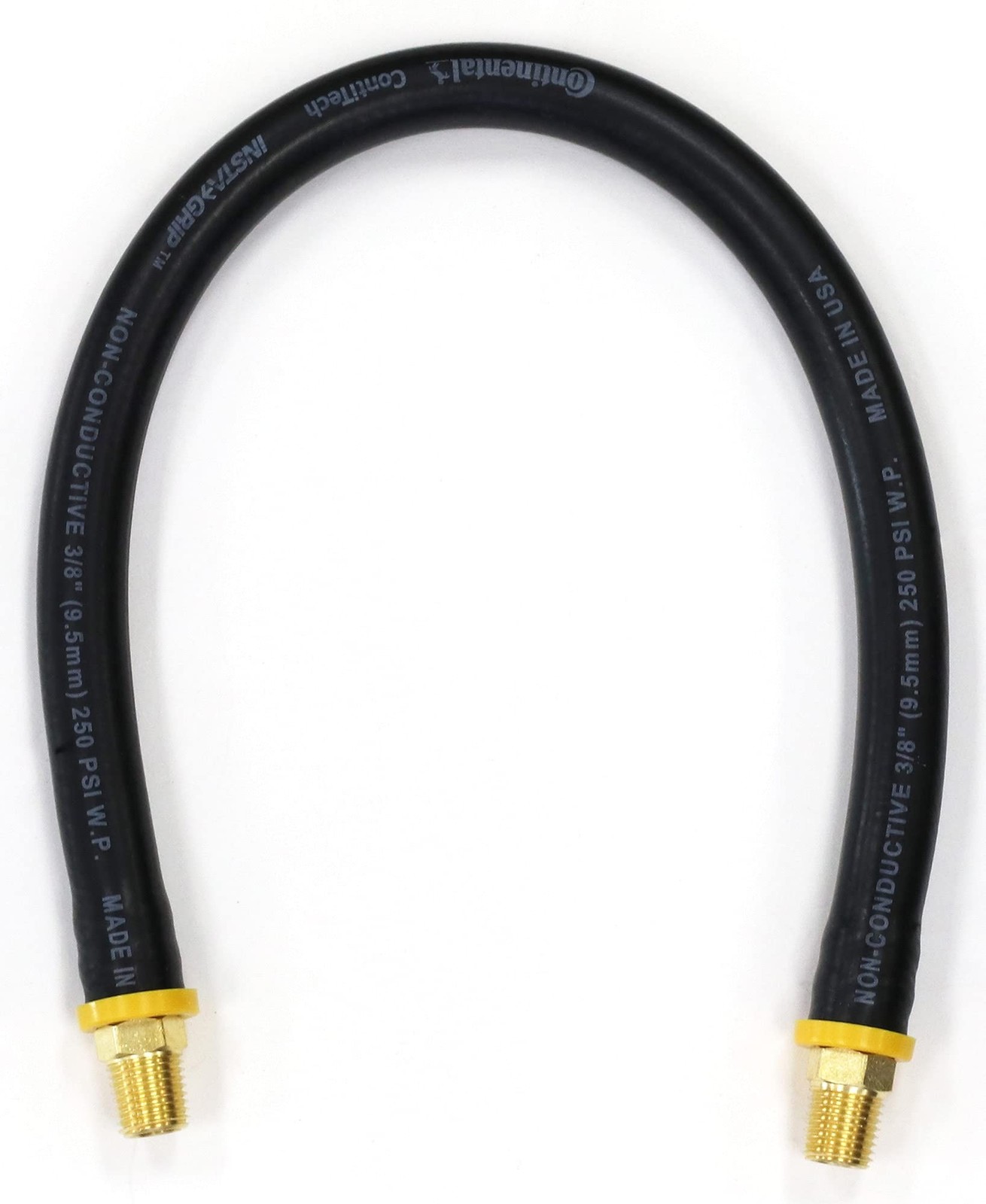 18-inch Short Air Compressor Hose: 1/4" Male NPT To 1/4" Male NPT Connections...