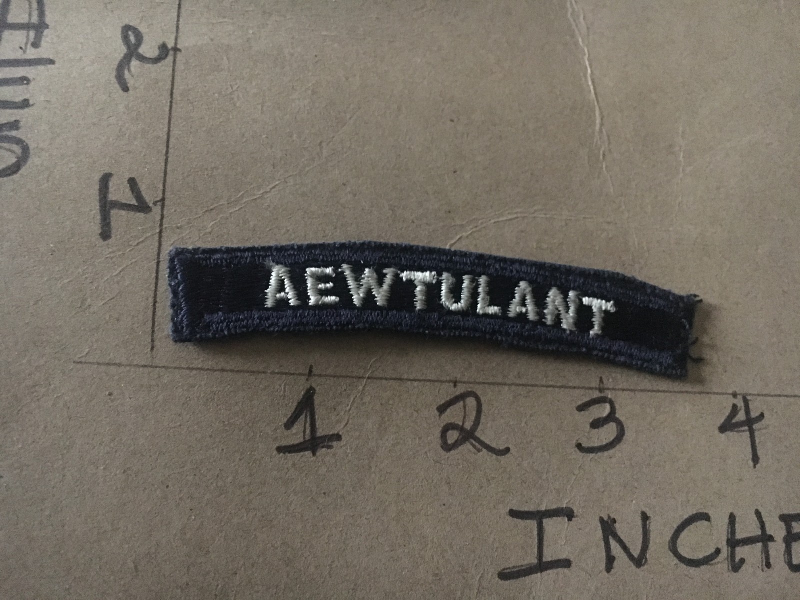 US NAVY SHOULDER STRIP TAB *** rocker *** Patch Aewtulant