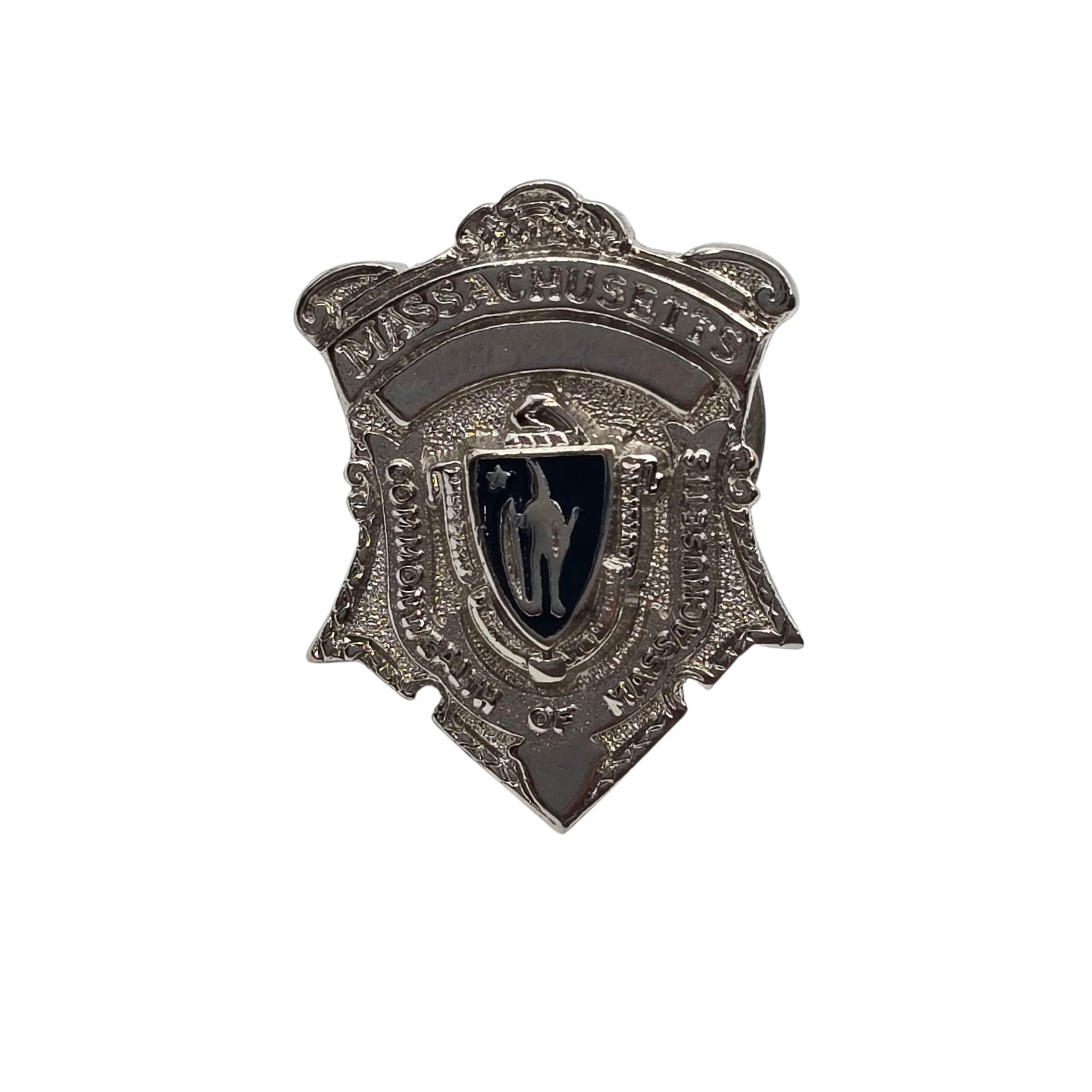 Commonwealth Of Massachusetts Lapel Pin Badge Shape