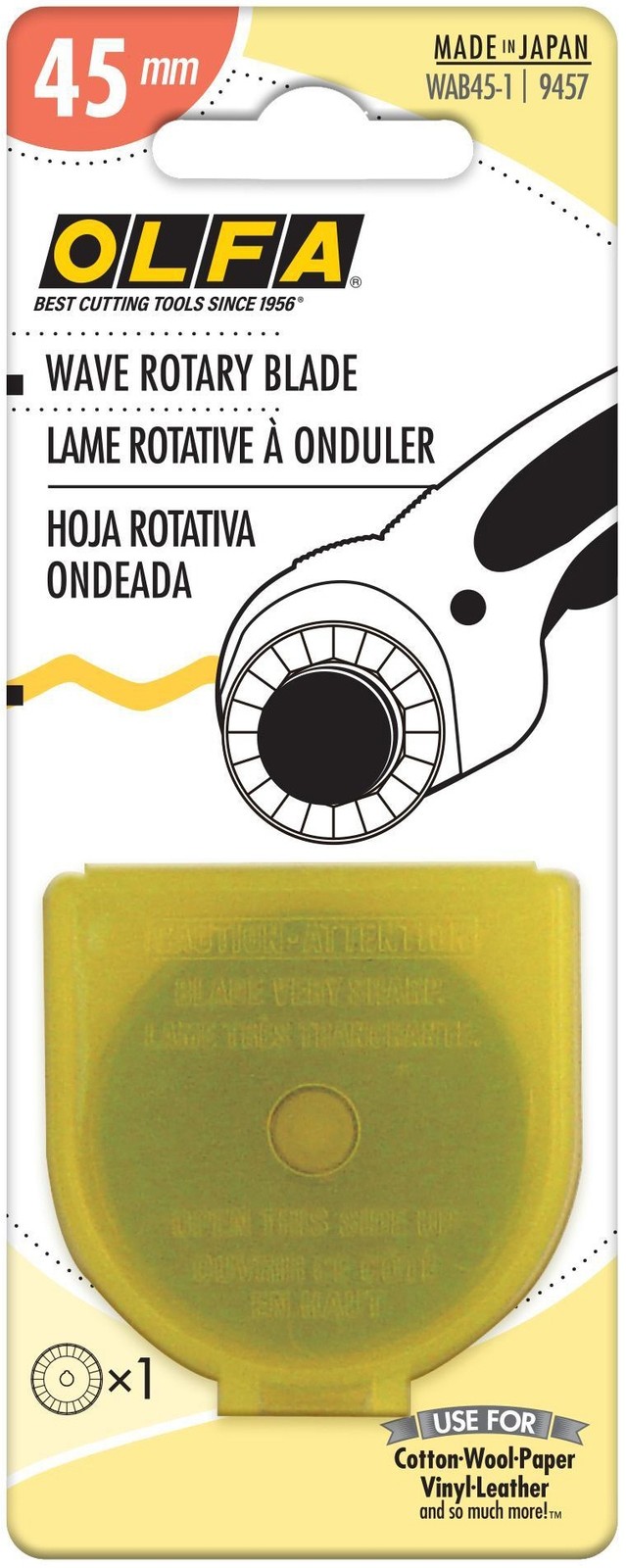 Olfa WAB45-1 Rotary Blade Refill-45mm Wave 1/Pkg