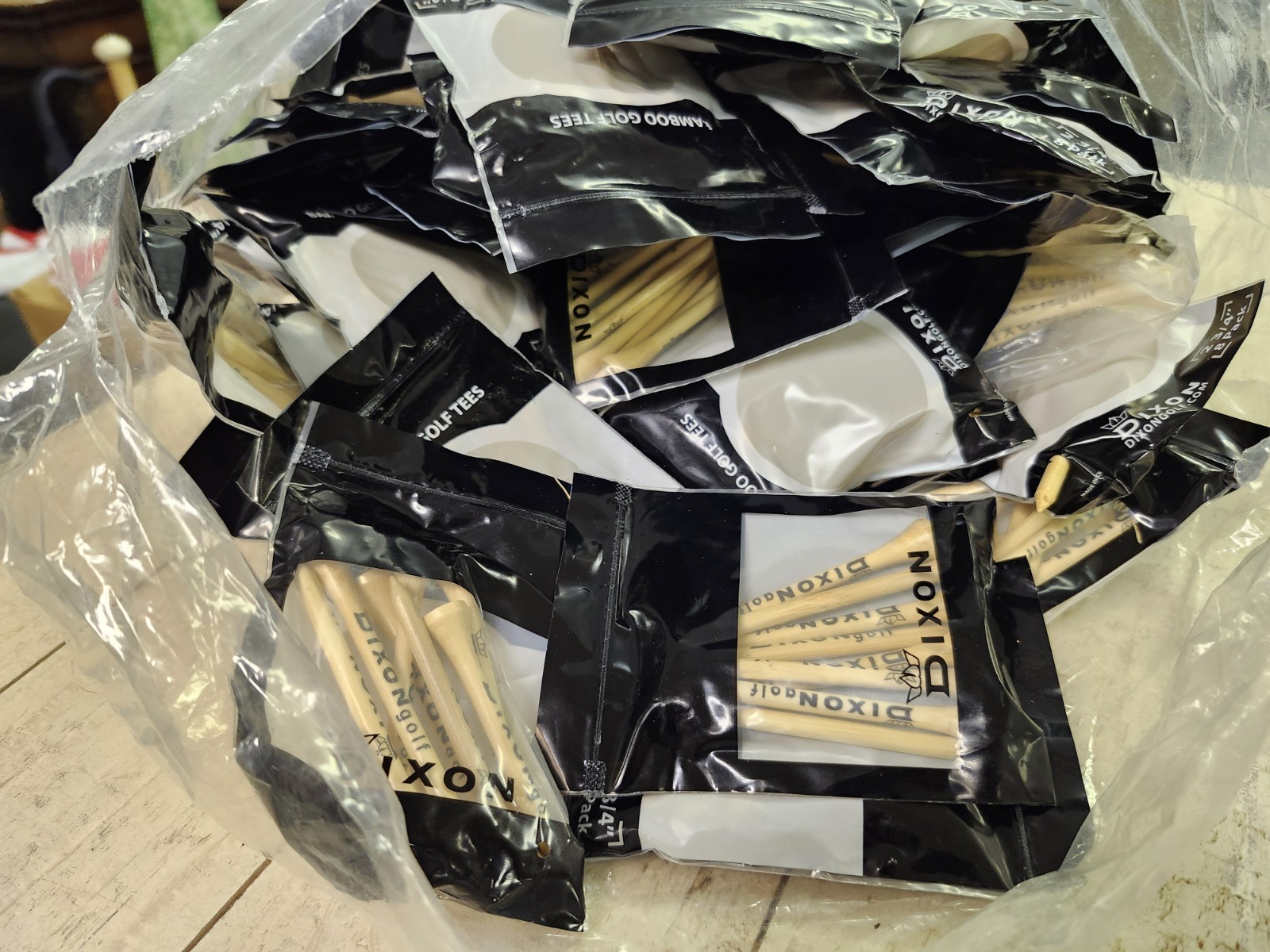 Dixon Bamboo Golf Tees. 225 8 Count Packages