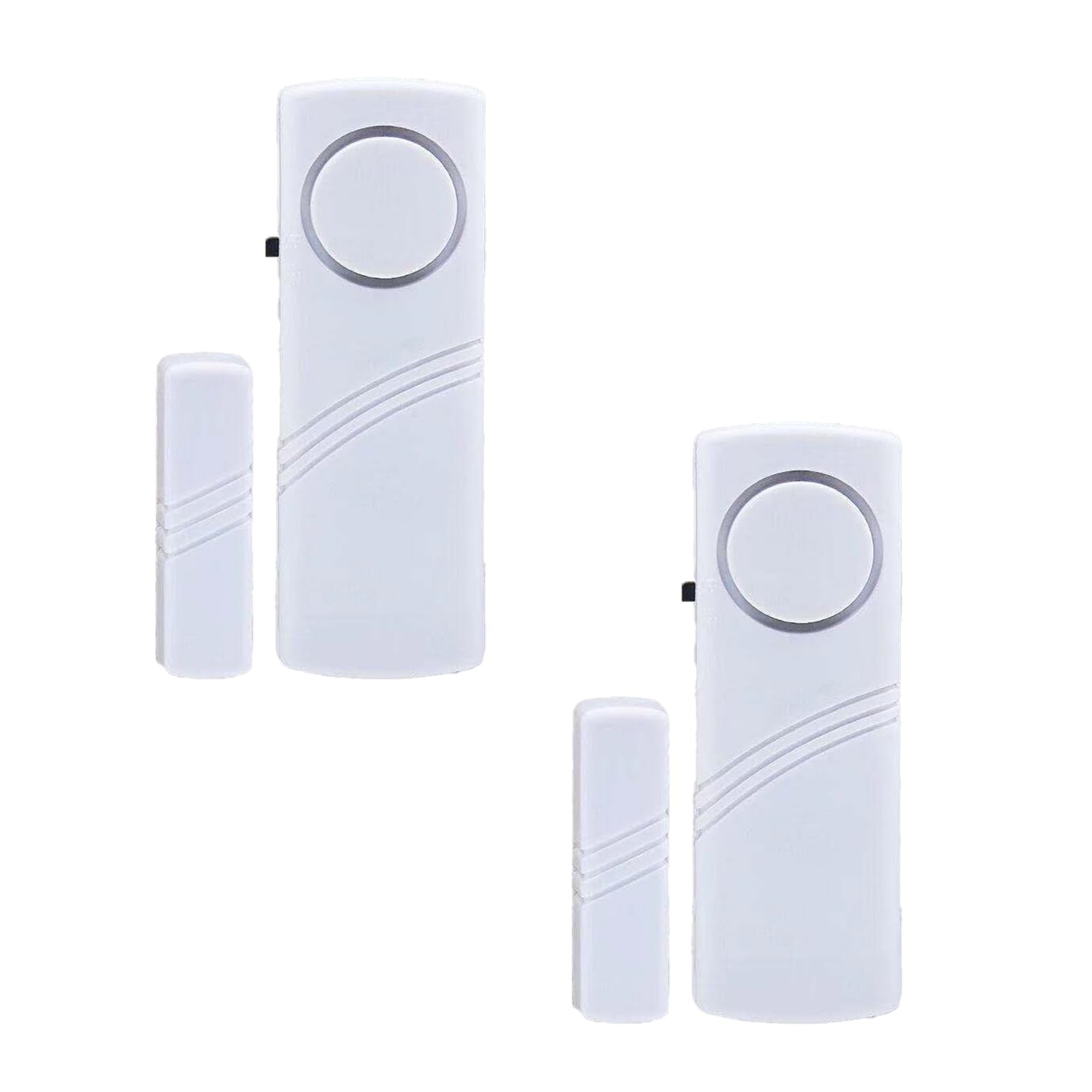 2 Pack Window Door Alarm System - No Batteries for Home, Kids 2 Pieces