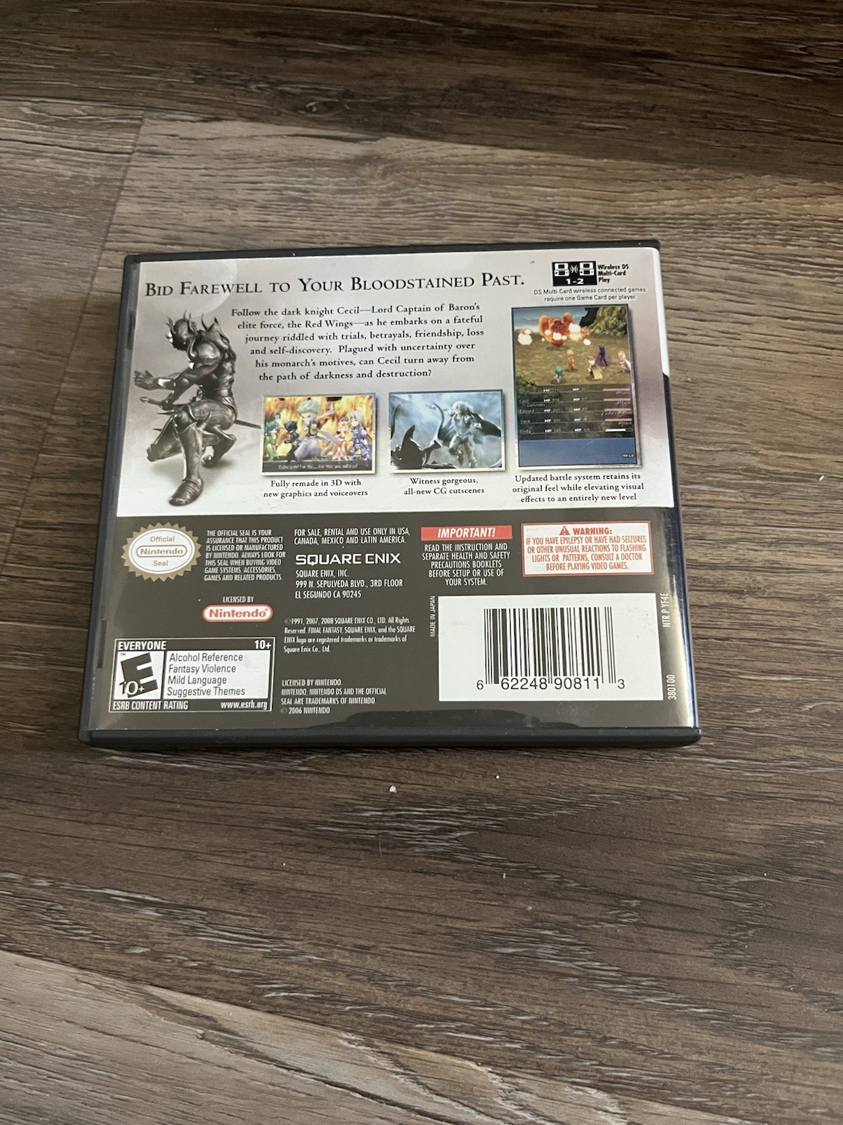 Final Fantasy IV Case Only No Game