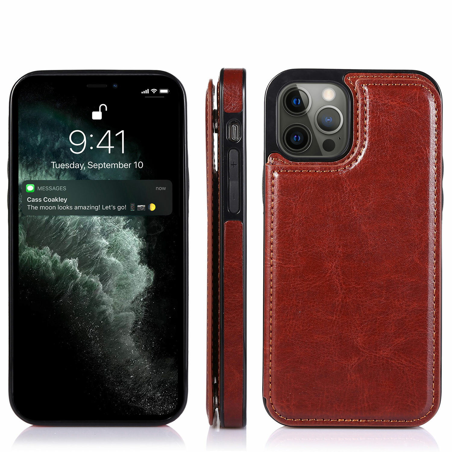 Wallet Card Case Cover Leather Magnetic For iPhone 17 16 15 14 13 12 11 PRO MAX
