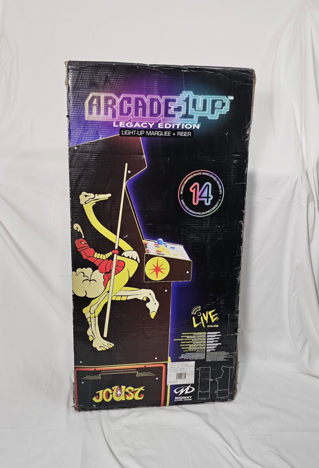 Arcade1up Joust Legacy Edition 14-in-1 Midway Classic Arcade New In Box
