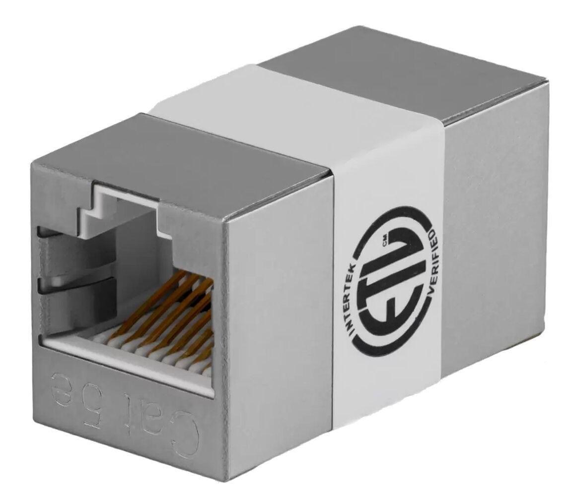 CAT5E Full Shielded Network RJ45 InLine Female to Female Coupler Cable Extender