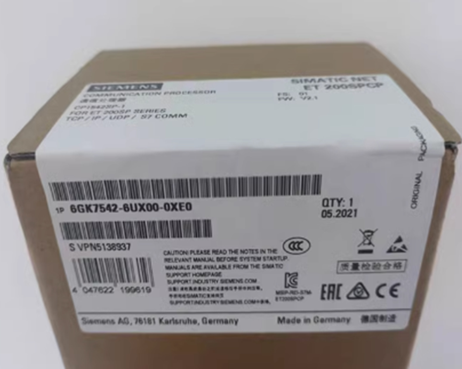 NEW Siemens 6GK7542-6UX00-0XE0 6GK7 542-6UX00-0XE0 Module