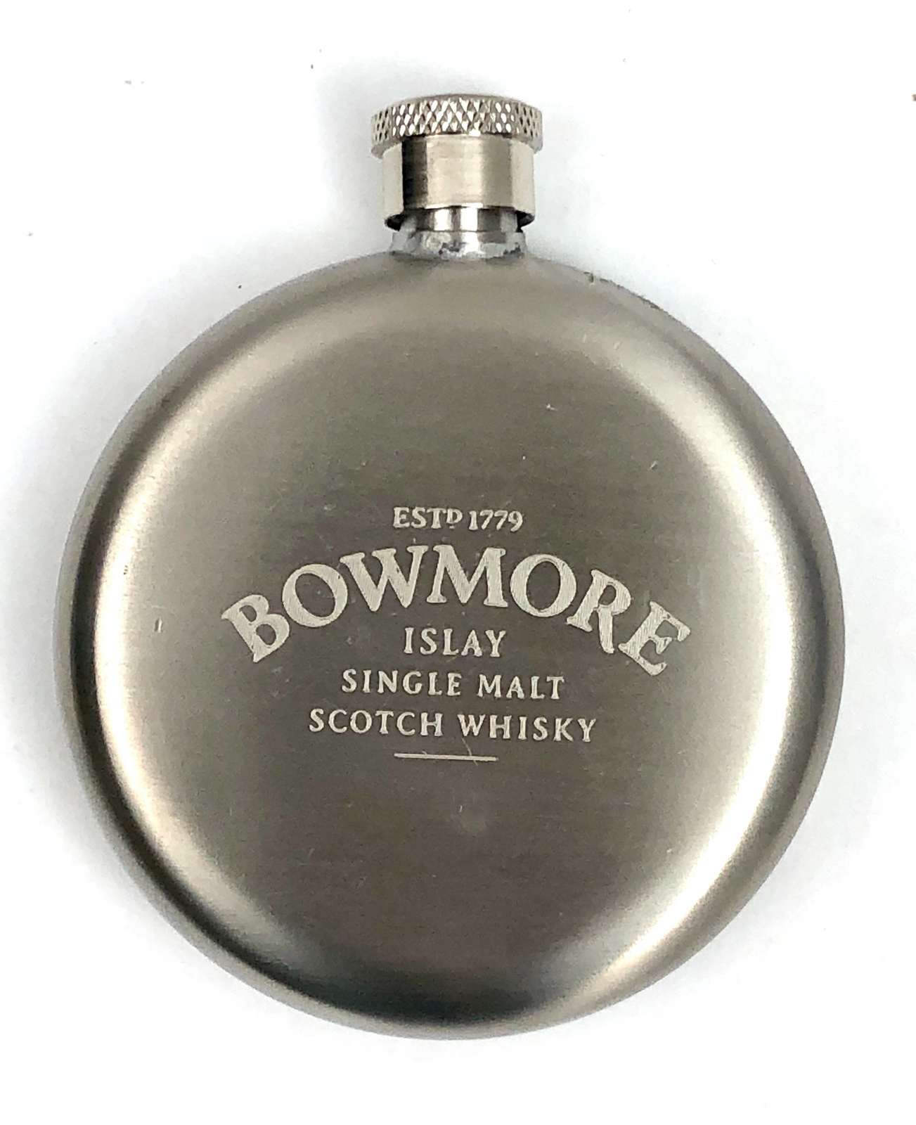 Bowmore EST9 1979 Islay Bonus Flask Single Malt Scotch Whisky NEW Lot of 2