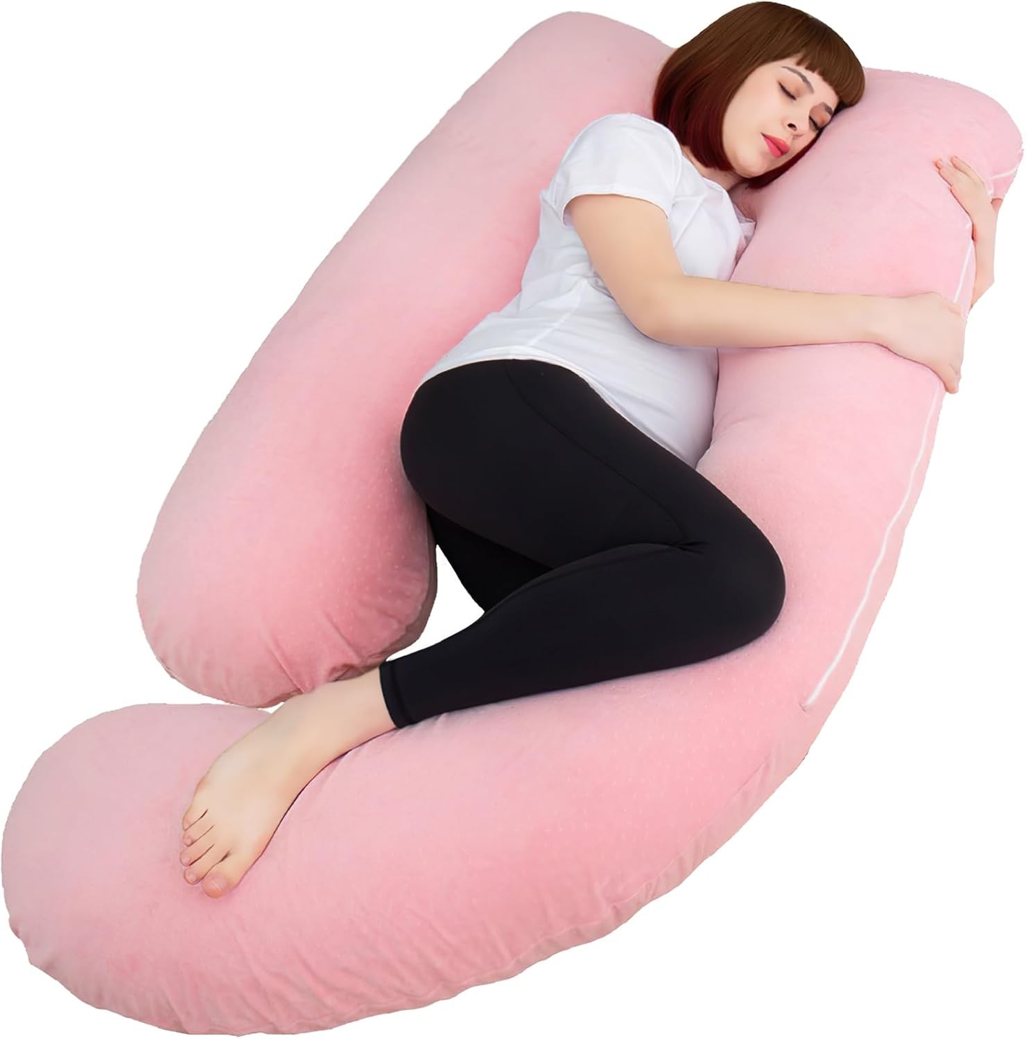 60 Inch Pregnancy Pillows for Sleeping, Extra Large U Shaped Body Pillow, Pre