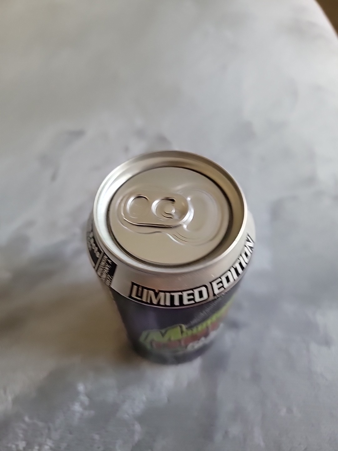 Mountain Dew Pitch Black Can - Limited Edition - Pop-top Unopened empty can