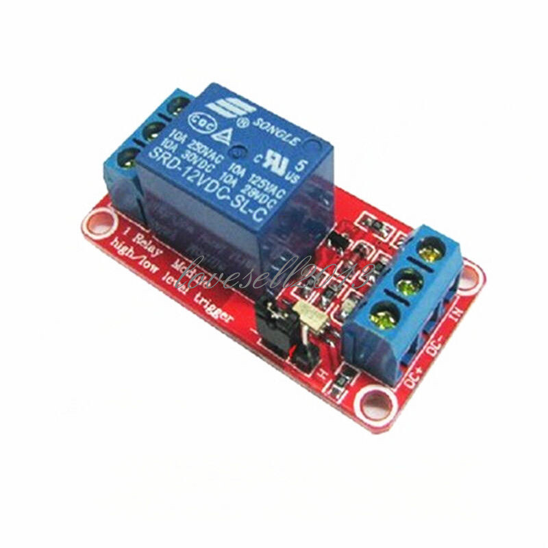 12V 1 Channel Module With Optocoupler Isolation High and Low Level Trigger Relay