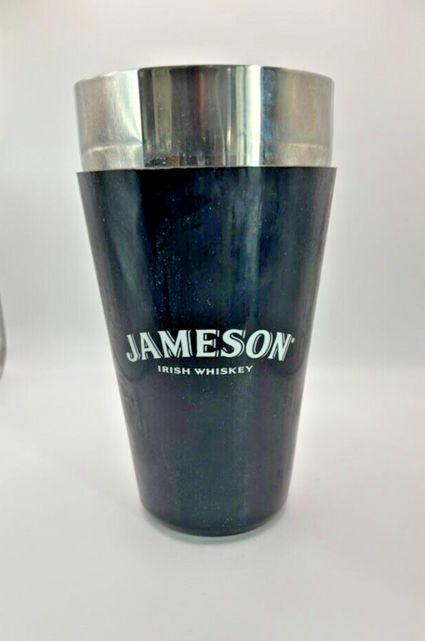 New  Jameson  Stainless Steel Cocktail Shaker Cup With Glass
