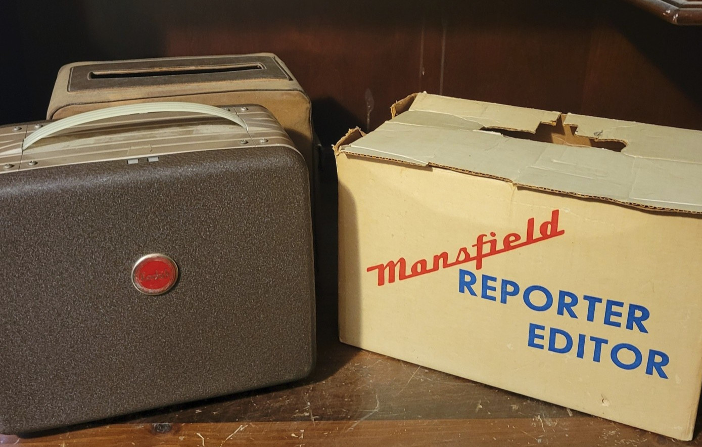 Vintage Movie Package 8mm Kodak Brownie Projector Mansfield Editor & Dry Splicer