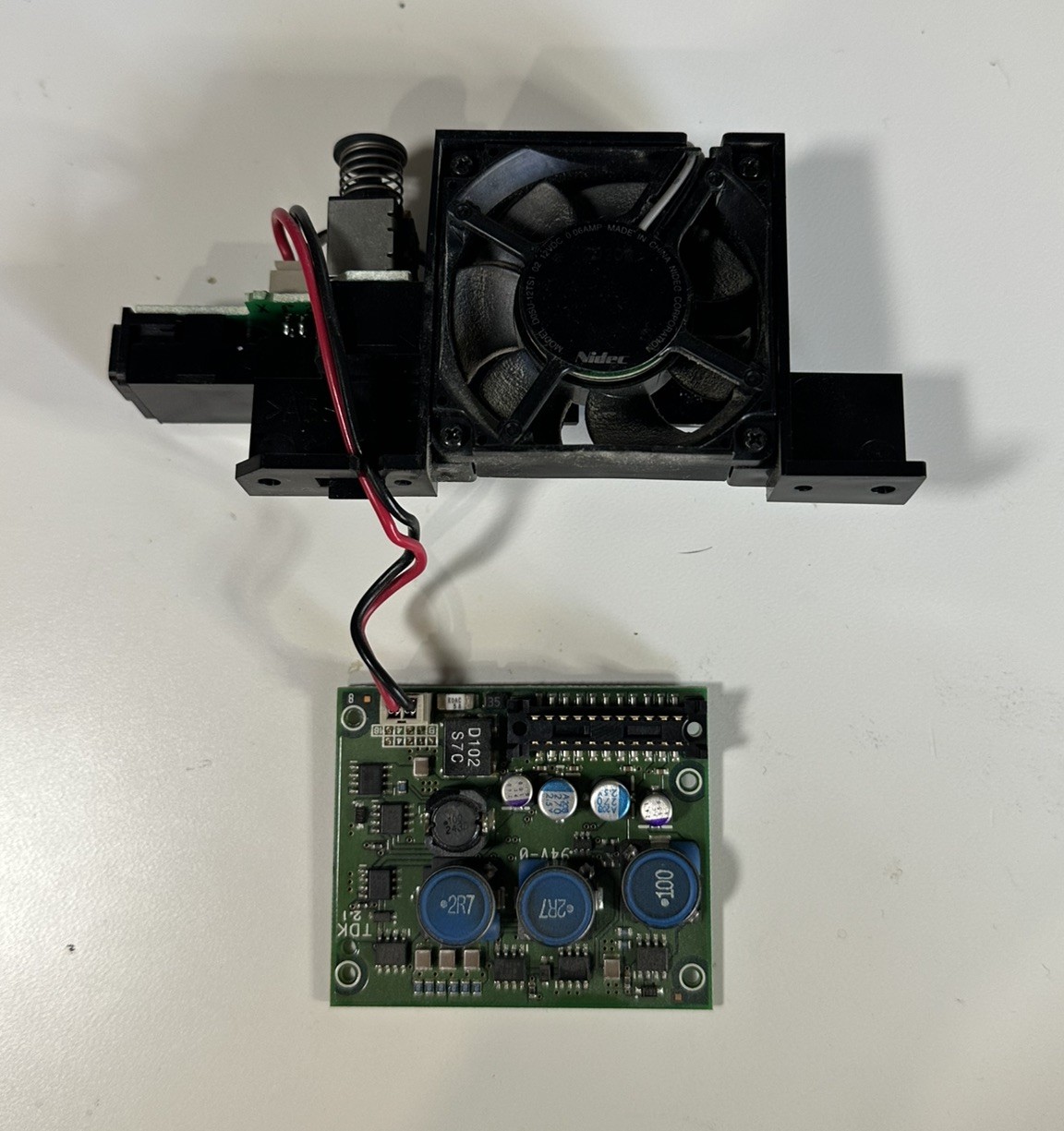 OEM Replacement Nintendo GameCube Internal Fan, Power Switch, and Power Board
