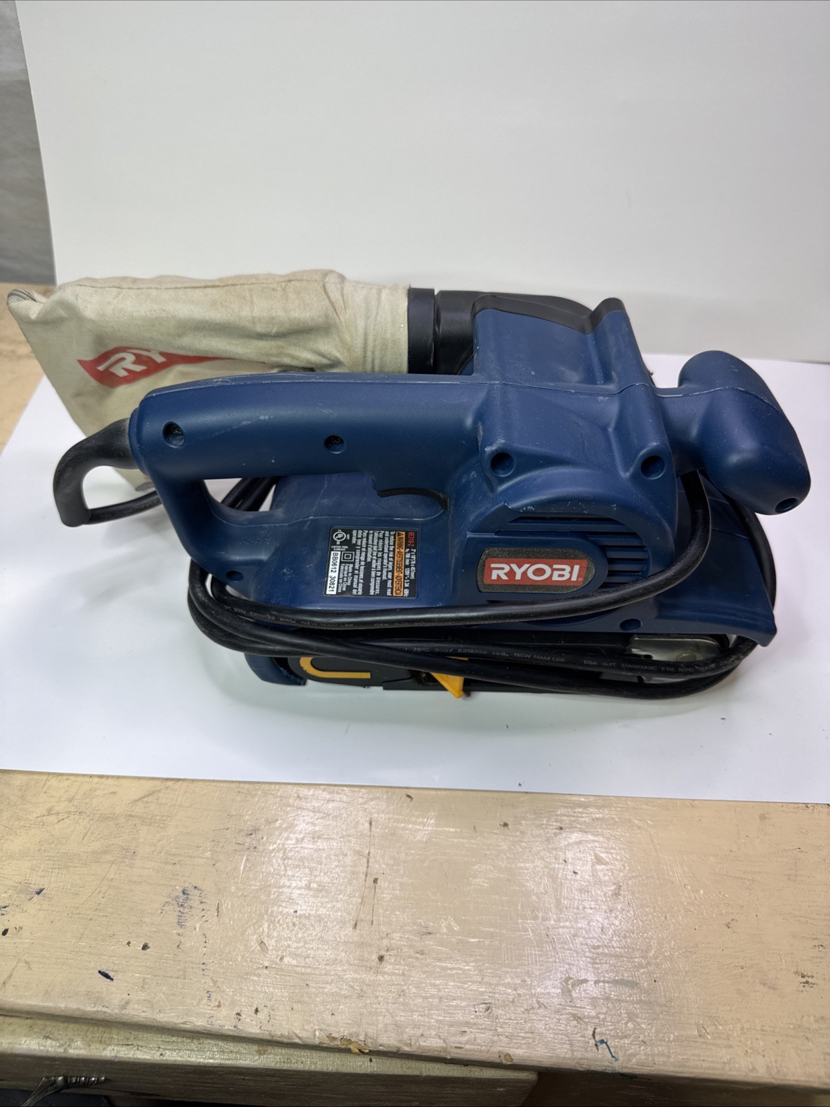 Ryobi BE318-2 Belt Sander 3" x 18" with Dust Bag  Power Tool