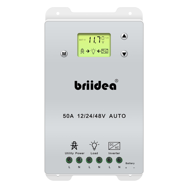 Automatic Transfer Switch Briidea 50A 5500 Watt Ats Dual Power Controller For