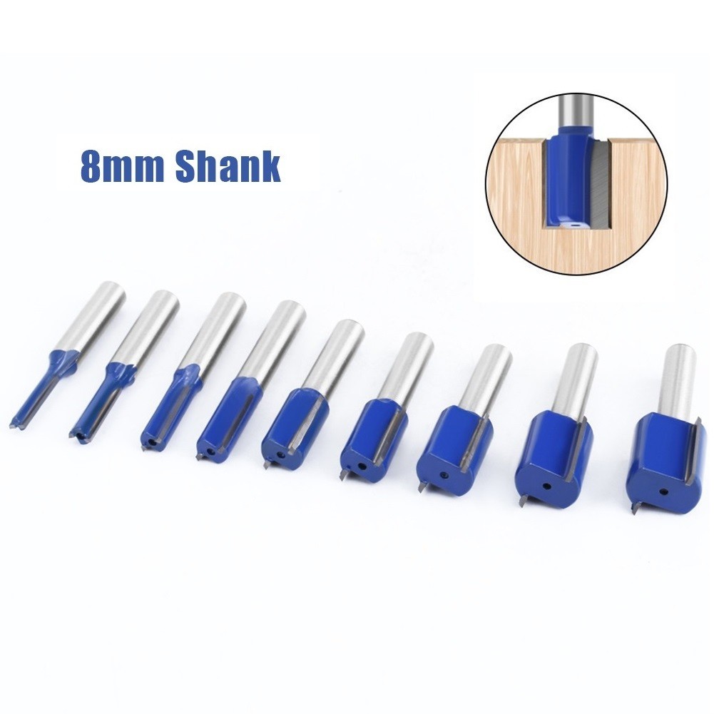Router Bit Router Bit Milling Cutter Shank Straight Router Bit Trimmer 8mm Shank