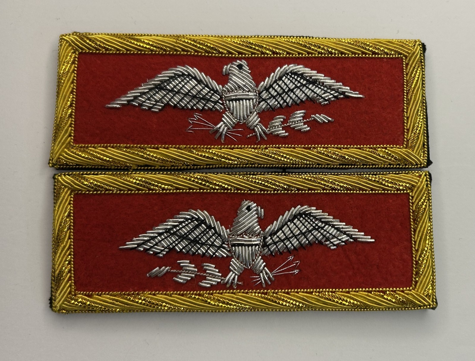 Civil War US Union Army Reproduction Shoulder Boards Field Artillery Colonel