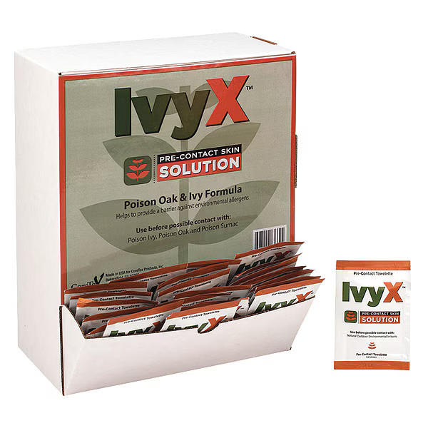 Ivyx Pre-Contact Towelettes,8 x 5 In.,PK50 18-055 Ivyx 18-055 0.25 oz