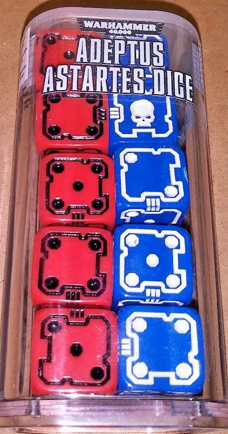 ⚔️WARHAMMER 40K - ADEPTUS ASTARTES DICE - D6 DICE - NIB ⚔️