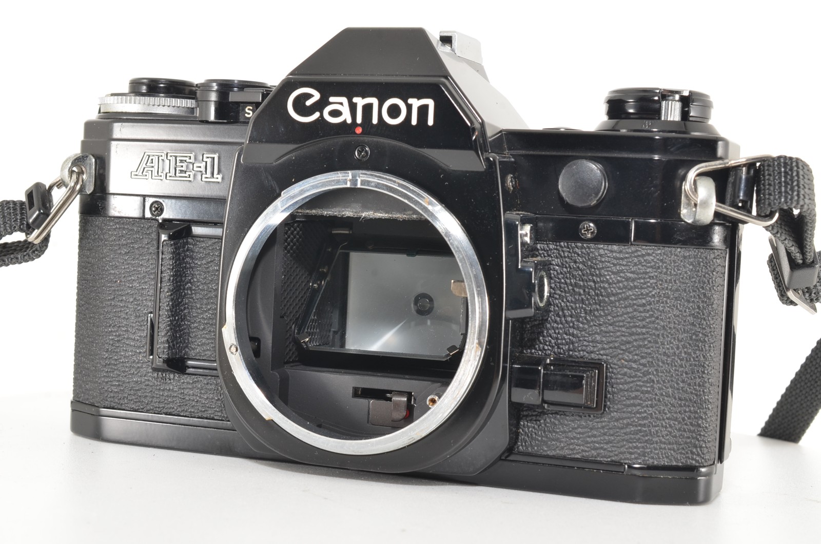 [ N MINT w/Strap ] Canon AE-1 Program Black 35mm SLR Film Camera Body #2927