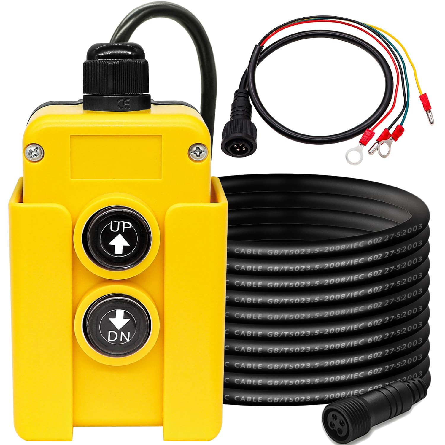 4 Wire Dump Trailer Remote Control Switch 12V DC - Industrial Pushbutton Up Down