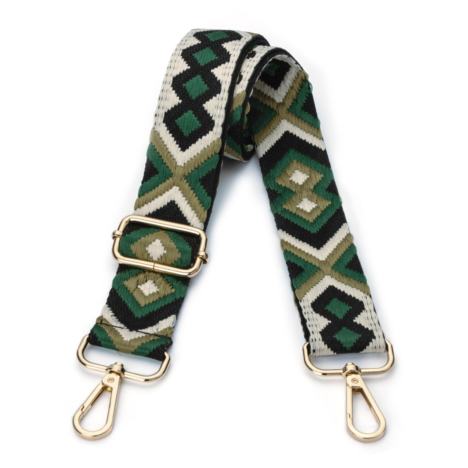 Purse Straps Replacement Crossbody Bag 30-52 inches x 1.5 inches, Green Rice