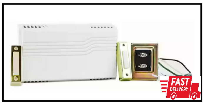 Wired Doorbell Chime Kit 2-Note with 2 Push Buttons and 1 16-Volt Transformer