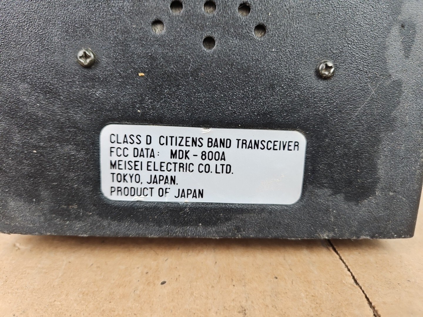 TRS Challenger Model CB Radio Mobile Transceiver Made in Japan *Untested