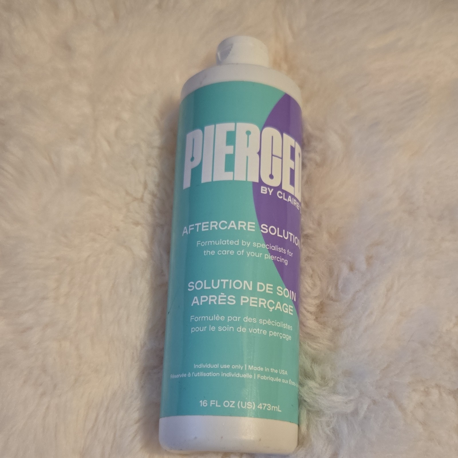 Claire's Pierced Aftercare Solution Piercing Care 16 fl oz (473 mL)
