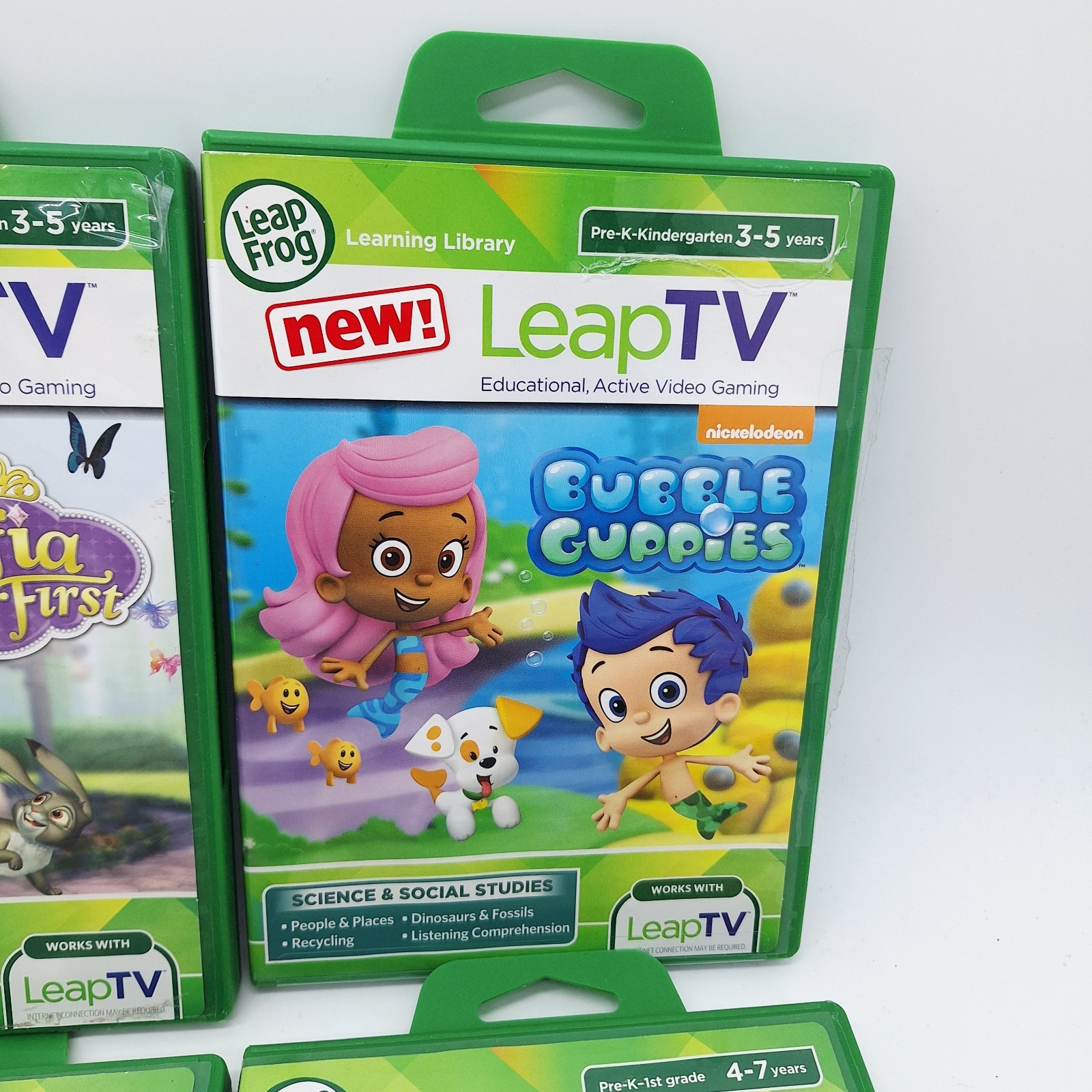 Lot Of 6 Leap Frog Tv Educational Gaming Games All Complete In Cases And Working