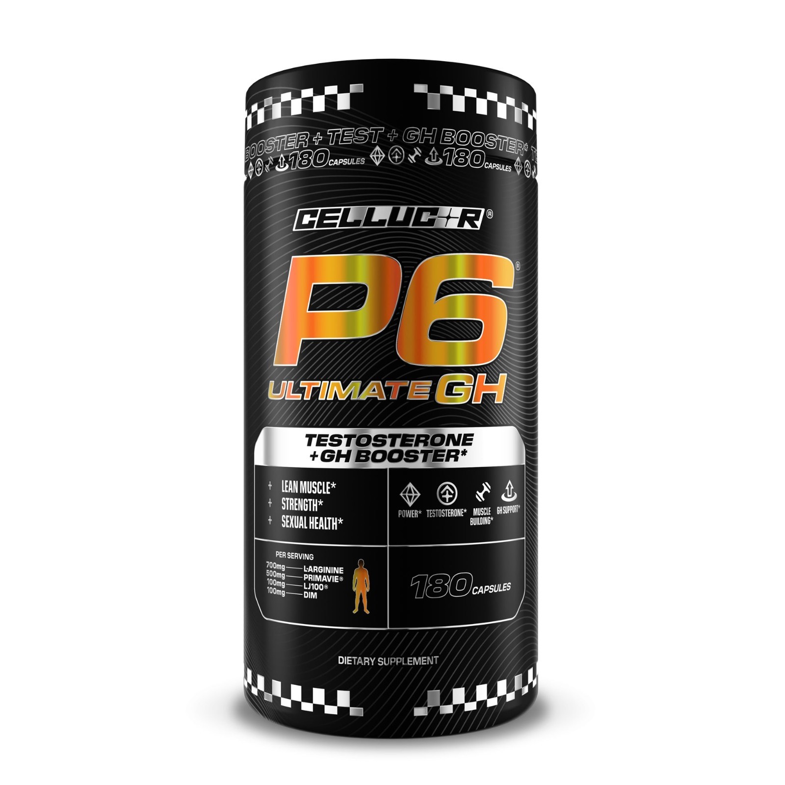 Cellucor P6 Ultimate GH  Test Booster - 180 Capsules NEW