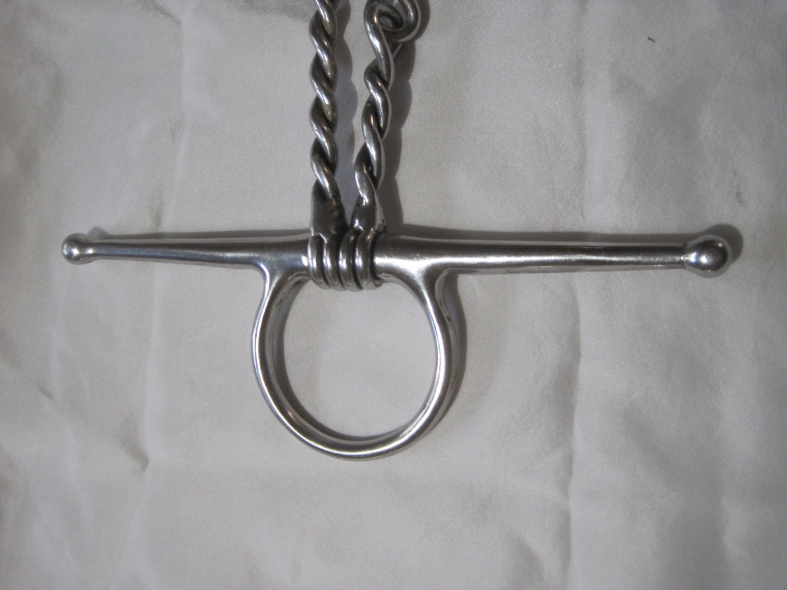 Full Check Double Twisted Wire 5'' Horse Bit Good Condition