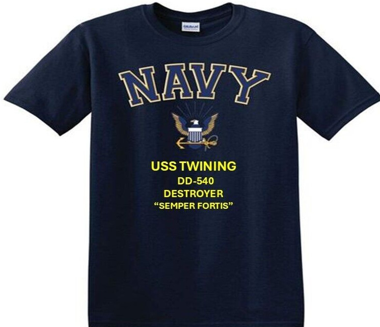 USS BOYD DD-544 * DESTROYER*EAGLE SHIRT* NAVY OFFICIALLY LICENSED