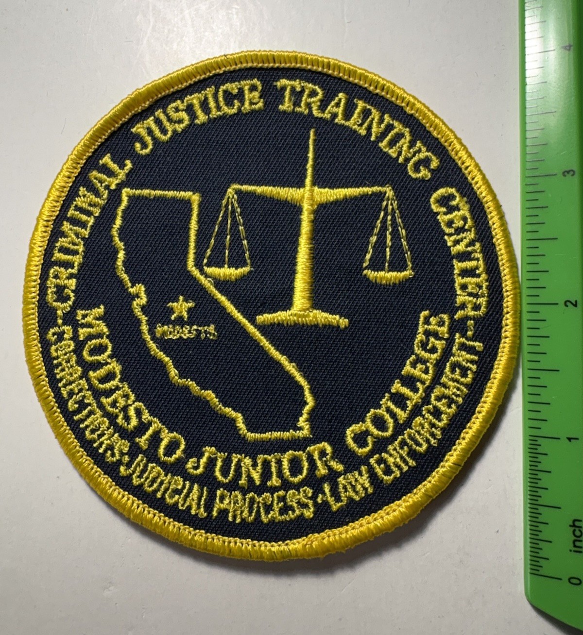 Modesto Junior College Criminal Justice Training Center Patch