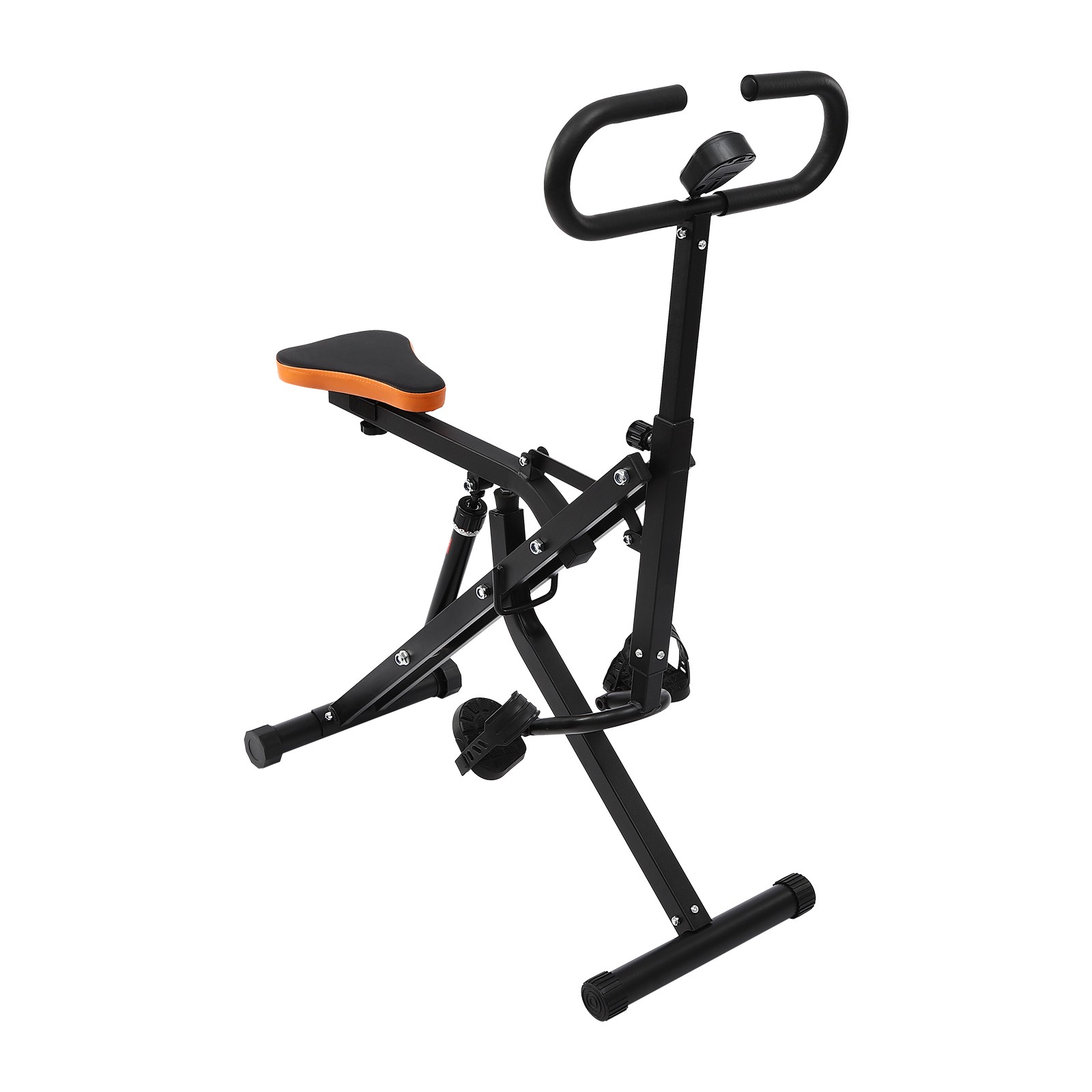 Foldable Squat Assist Trainer Home Gym Machine with LCD Display