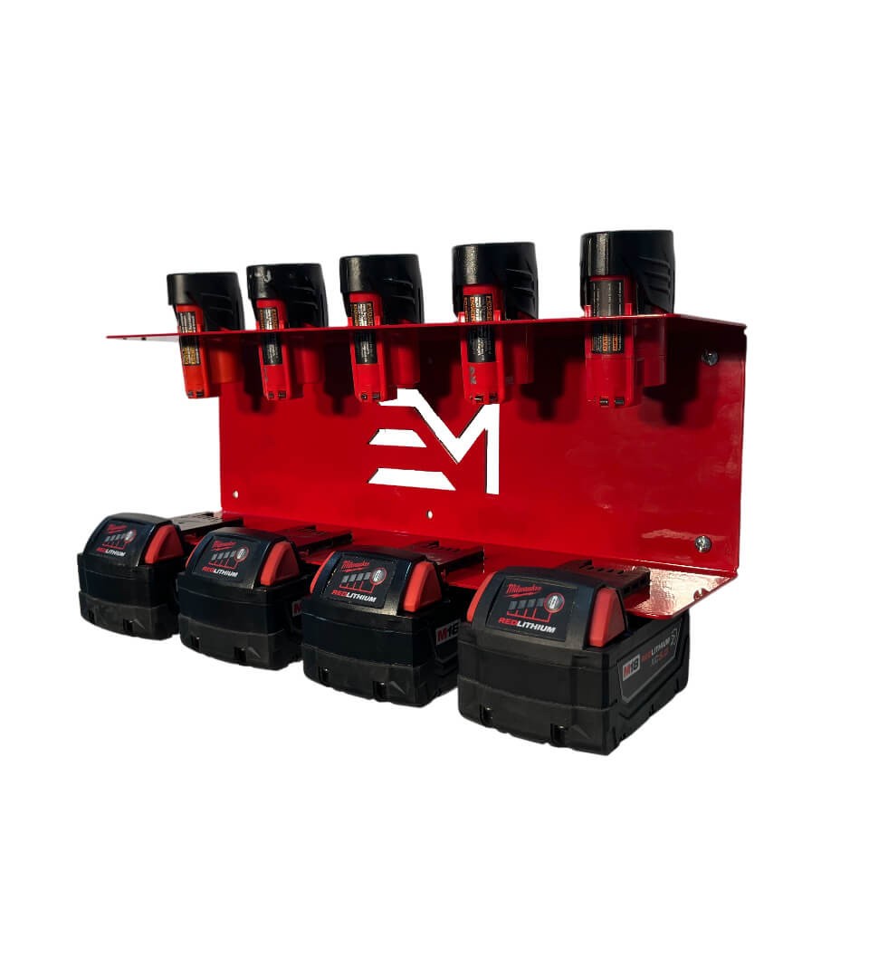 Milwaukee M18 Locking & M12 Battery Holder