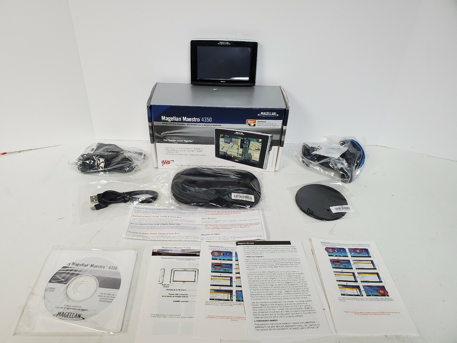 Magellan Maestro 4350 Portable Navigation 4.3" GPS System /Automotive Mountable