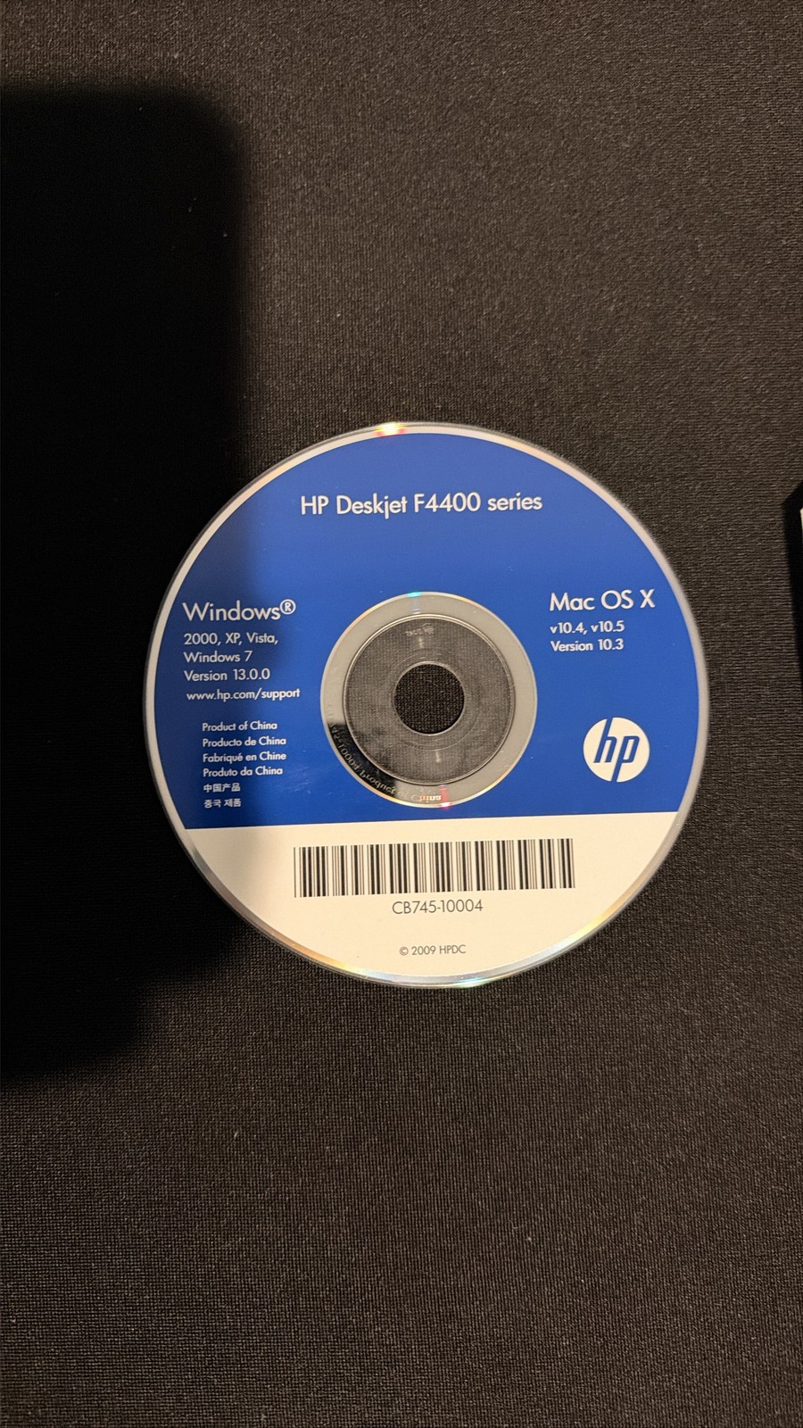 HP Deskjet F4400 Series Printer Software Installer Disc Windows Mac