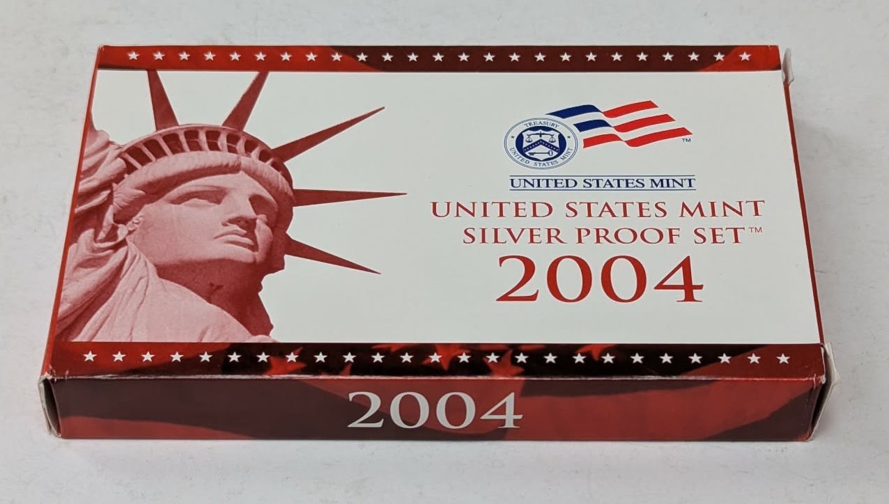2004 S US Mint Silver Proof Set 11 Coins With OGP & COA